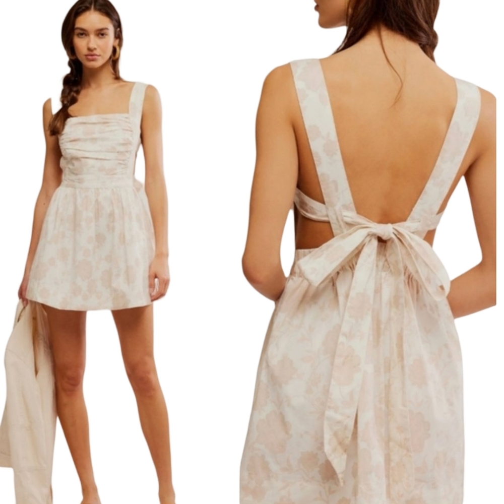 Free People Meet Me In Maui Floral Mini Dress XS NWT - Picture 2 of 15
